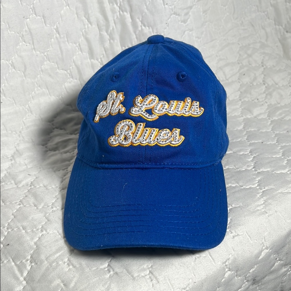 St. Louis Blues Blue Cap - Rhinestone Lettering